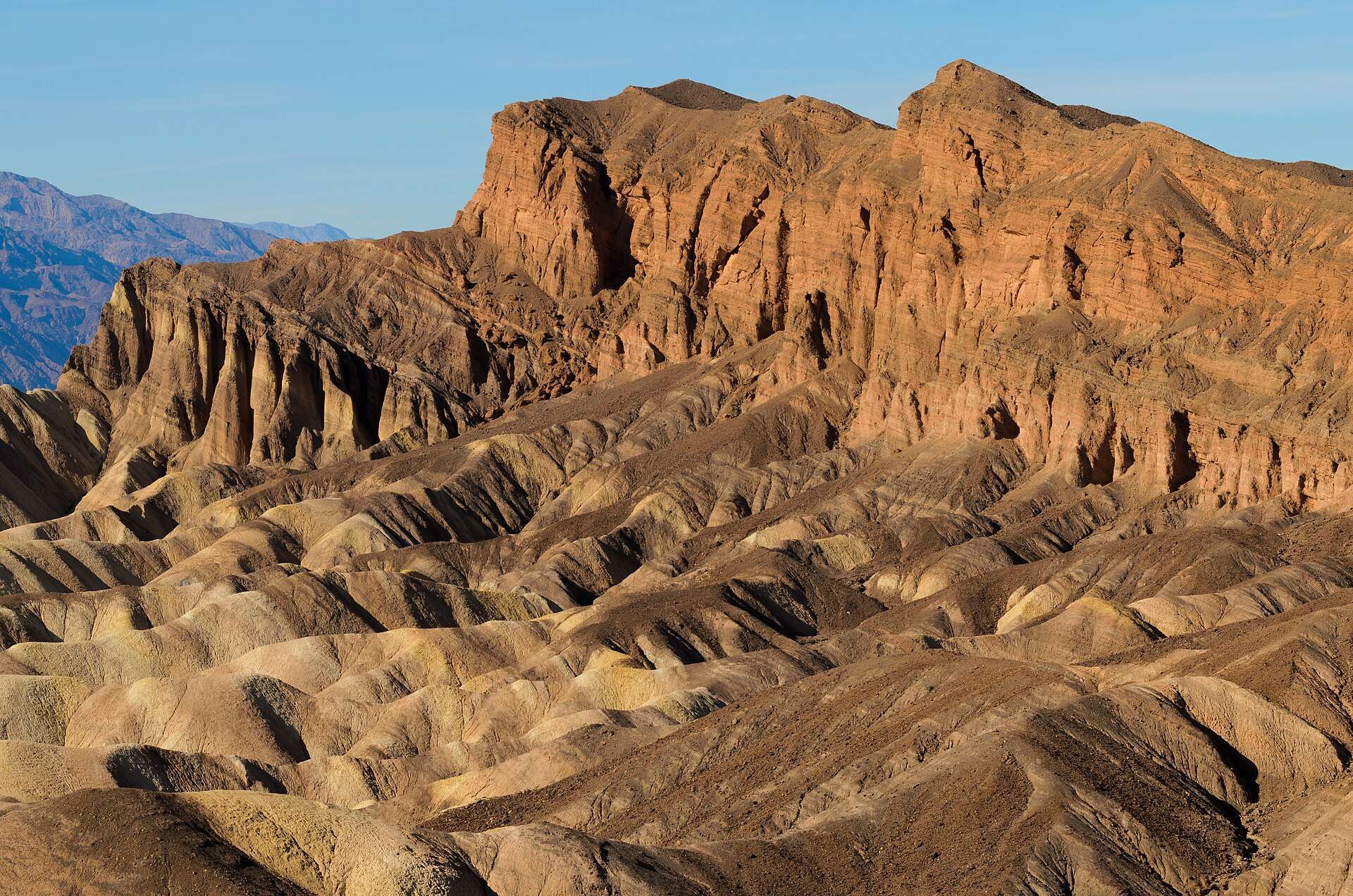 The badlands from Zabriskie Point, Death Valley