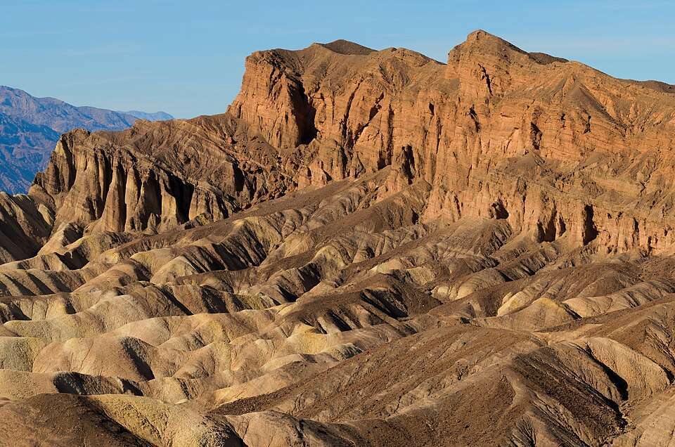 The badlands from Zabriskie Point, Death Valley