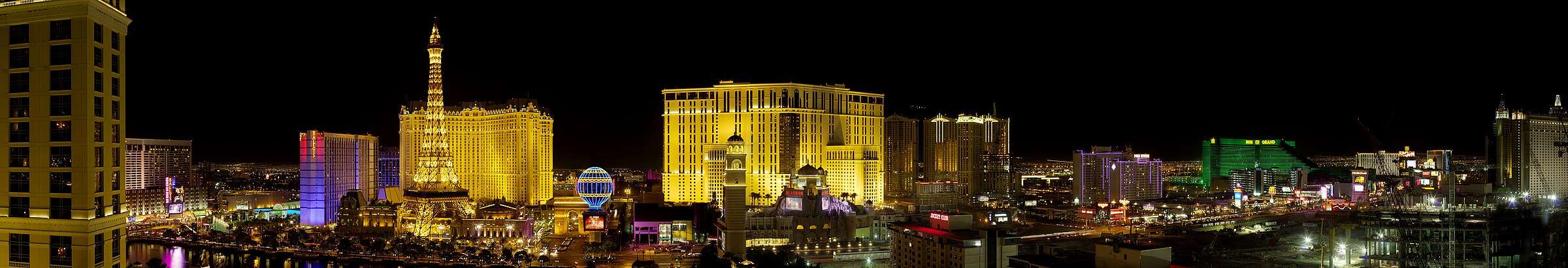 The Las Vegas Strip at night